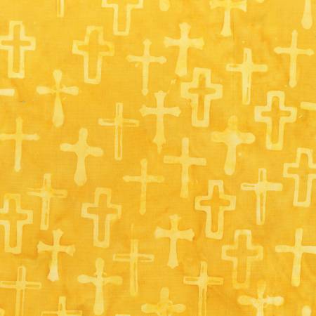 Golden Yellow Crosses Anthology Batik