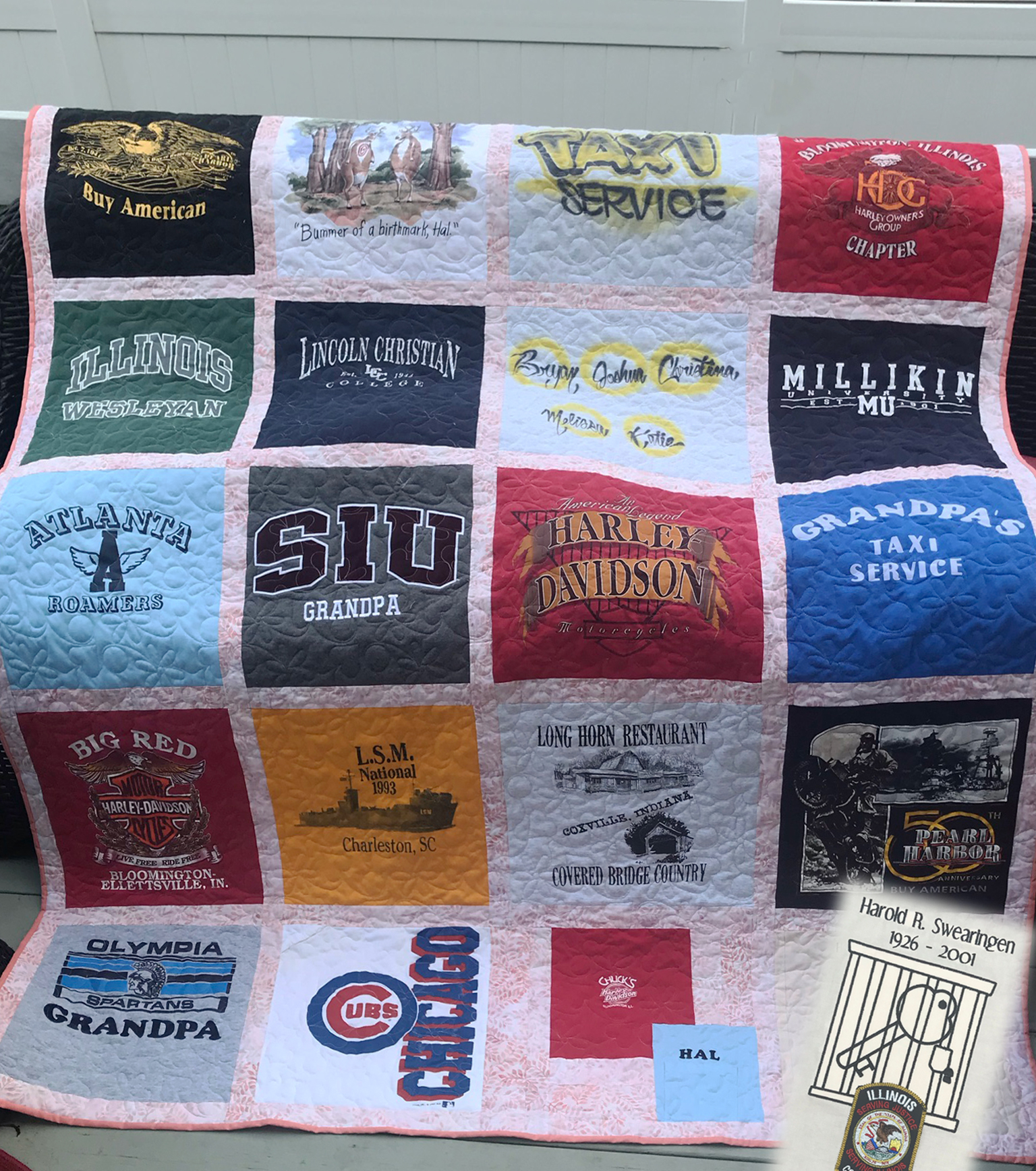 Memory Quilt For Lisa Polley